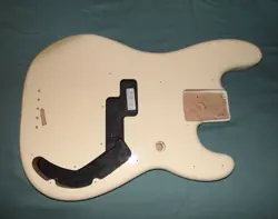 GENUINE FENDER STANDARD SERIES PRECISION BASS ALDER BODY, ARCTIC WHITE