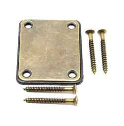AGED BRONZE GUITAR AND BASS NECK JOINT PLATE FIT FENDER,DEAN,JACKSON,IBANEZ,LTD