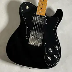 ELECTRIC GUITAR USED FENDER TELECASTER CUSTOM BLACK BASSWOOD BODY RIGHT-HANDED