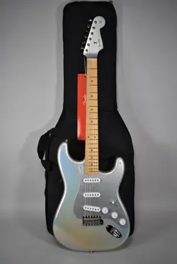 2022 FENDER H.E.R. STRATOCASTER CHROME GLOW FINISH ELECTRIC GUITAR W/BAG