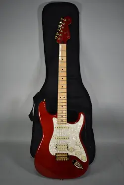 2021 FENDER TASH SULTANA STRATOCASTER TRANS CHERRY FINISH ELECTRIC GUITAR W/BAG