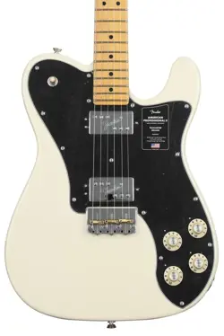 FENDER AMERICAN PROFESSIONAL II TELECASTER DELUXE - OLYMPIC WHITE WITH MAPLE