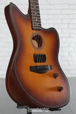 FENDER ACOUSTASONIC STANDARD JAZZMASTER ACOUSTIC-ELECTRIC GUITAR - HONEY BURST