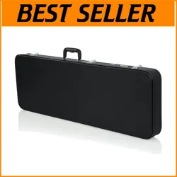 BLACK TOLEX GUITAR CASE WITH PLUSH INTERIOR AND SECURE LOCK - FITS FENDER MODELS