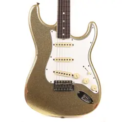 FENDER CUSTOM SHOP 1967 STRATOCASTER RELIC GOLD SPARKLE
