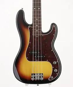 FENDER MIJ TRADITIONAL II 60S PRECISION BASS 3-COLOR SUNBURST USED W/SOFT CASE
