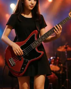 SQUIER BY FENDER JAGUAR BASS METALLIC RED 6 SAFE DELIVERY FROM JAPAN