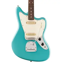 USED FENDER PLAYER II JAGUAR ROSEWOOD - AQUATONE BLUE