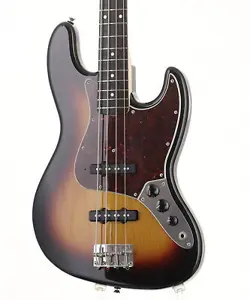 FENDER HERITAGE 60S JAZZ BASS 3-TONE SUNBURST USED 2020 ALDER BODY W/SOFT CASE