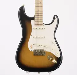 FENDER 50TH AMERICAN DELUXE STRATOCASTER 2-COLOR SUNBURST 2004