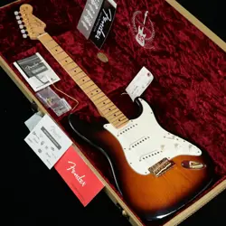 USED FENDER USA / 60TH STRATOCASTER 2-COLOR SUNBURST S/N US13122590/2014 2014