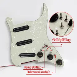 SSS PREWIRED LOADED PICKGUARD SINGLE COIL PICKUPS FOR FENDER STRAT GUITAR PARTS