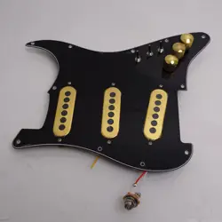 SSS PREWIRED LOADED PICKGUARD BURNS TRI SONIC SINGLE ALNICO 5 FOR FENDER GUITAR