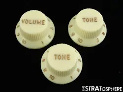 FENDER AMERICAN VINTAGE AV II 1965 STRATOCASTER STRAT 65 GUITAR KNOBS, USA