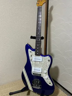 FENDER JAPAN JAZZMASTER JM66 JUPITER BLUE ELECTRIC GUITAR SOFT CASE USED