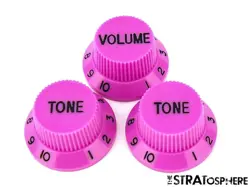 *NEW CONTROL KNOBS FOR FENDER STANDARD STRATOCASTER STRAT GUITAR PARTS PURPLE