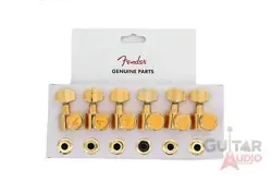 GENUINE FENDER LOCKING GUITAR F TUNING PEGS TUNERS MACHINES - GOLD