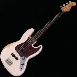 FENDER  FLEA JAZZ BASS ROAD WORN FADED SHELL PINK S/N MX24088450 ELECTRIC GUITAR