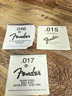 LOT IF FENDER GUITAR STRINGS NIP