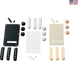 COMPREHENSIVE FENDER STRATOCASTER ACCESSORY KIT - BLACK FINISH REPLACEMENT PARTS
