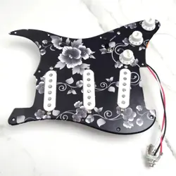 SSS PREWIRED PICKGUARD LOADED V60 SINGLE COIL PICKUPS FOR FENDER STRAT GUITAR