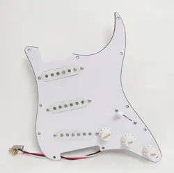 PREWIRED LOADED PICKGUARD SSS SINGLE COIL ALNICO 5 PICKUPS FOR FENDER ST GUITAR