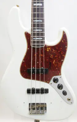 FENDER CUSTOM SHOP 1966 JAZZ BASS JOURNEYMAN RELIC AGED OLYMPIC WHITE