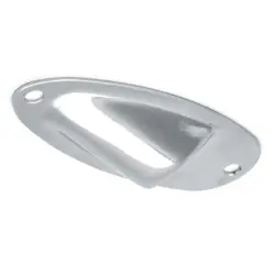 SILVER BOAT OUTPUT JACK CUP PLATE SOCKET FOR FENDER STRATOCASTER STRAT GUITAR