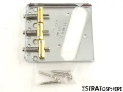 USA FENDER CUSTOM SHOP 54 TELECASTER BRIDGE, SER # CHROME BRASS TELE 1954 TCP.