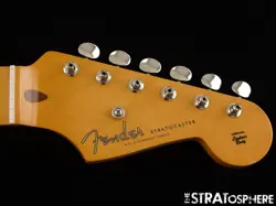 FENDER ED O'BRIEN STRAT NECK + TUNERS, MAPLE THICK 10/56 