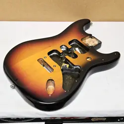 2001 FENDER AMERICAN STANDARD STRATOCASTER ALDER BODY SUNBURST USA STRAT GUITAR