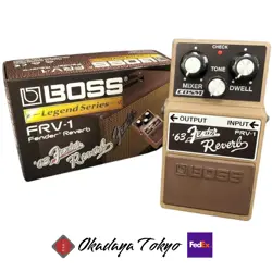 BOSS FRV-1 FAITHFULLY REPRODUCES THE BELOVED '63 FENDER REVERB W/ BOX MANUAL