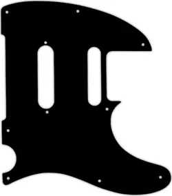 WD CUSTOM PICKGUARD FOR FENDER MODERN PLAYER TELECASTER PLUS #01T BLACK THIN
