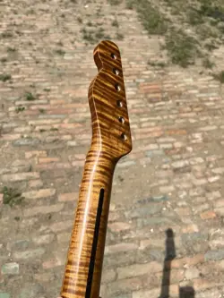 S S ROASTED FLAME MAPLE 22FRETS ELECTRIC GUITAR NECK FOR FENDER TELE REPLACEMENT