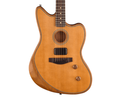 FENDER ACOUSTASONIC JAZZMASTER ACOUSTIC-ELECTRIC GUITAR - AGED NATURAL