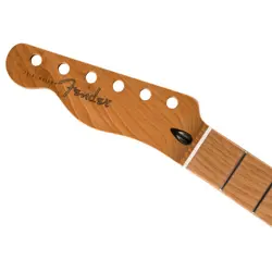 NEW FENDER SATIN ROASTED MAPLE TELECASTER LH NECK FLAT OVAL SHAPE