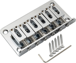 MUSICLILY 52.5MM FIXED HARDTAIL BRIDGE FOR 6 STRING FENDER STRAT TELE ELECTRIC G