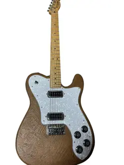 SQUIER BY FENDER TELECASTER CUSTOM ELECTRIC GUITAR BROWN USED