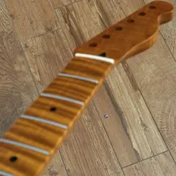 ROASTED FLAME MAPLE STAINLESS TELE NECK NITRO FITS TELECASTER FENDER TM22BH