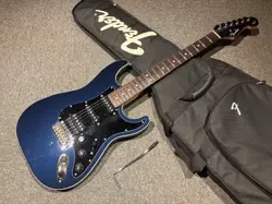 FENDER AERODYNE II STRATOCASTER HSS GUN METAL BLUE MADE IN JAPAN 2019 E.GUITAR