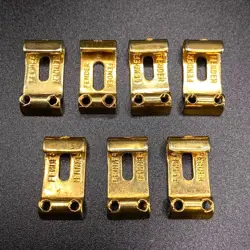 GENUINE FENDER SADDLES GOLD LOGO FOR FENDER STRATOCASTER STRAT®