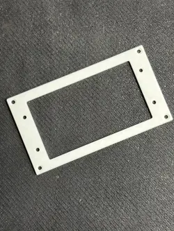 FLAT, THIN (2.5 MM), WHITE FENDER WIDE RANGE HUMBUCKER PICKUP RING.