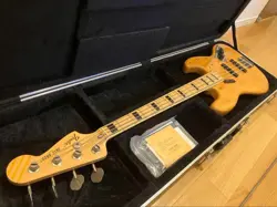 FENDER JAPAN JB-75 JAZZ BASS NATURAL W/ HARD CASE FROM JAPAN