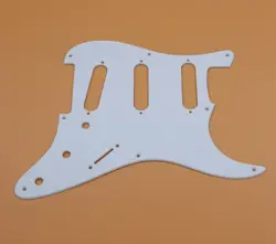 8 HOLE WHITE ACRYLIC PICKGUARD FOR US/MEX FENDER STRATOCASTER