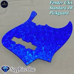 PICKGUARD SAIGENDO FENDER USA JAZZ BASS SAPPHIRE BLUE