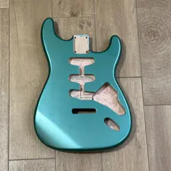 READ STRAT BODY FOR FENDER STRAT ALDER METALLIC OCEAN TURQUOISE GUITAR SSS GLOSS