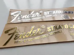HEADSTOCK SELFADHESIVE METAL STICKER FOR FENDER SYNCHRONIZED TREMOLO GUITAR BASS