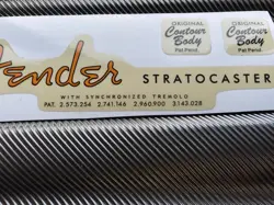 3 DIE CUT RETRO PVC HEADSTOCK DECALS STICKER FOR FENDER STRATOCASTER GUITAR BASS