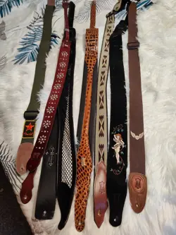 CHOICE OF GUITAR STRAPS FROM MUSICIAN ESTATE. LEVY'S, ONORI, FENDER AND MORE