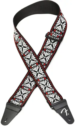 FENDER 2-INCH PASADENA WOVEN STRAP - RED SNOWFLAKE